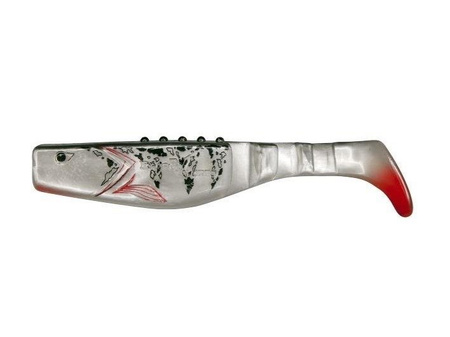 Ripper  Phantail print 3"/7.5cm 4szt./bag PEARL/BLACK red/black-red print BOX    DRAGON CHE-PT30T-01-150