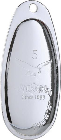 BŁYSTKA OBROTOWA - BLASTER Z CHWOSTEM 00 - SREBRNA / S - op.1szt. MIKADO PMBC-OBL-00-S