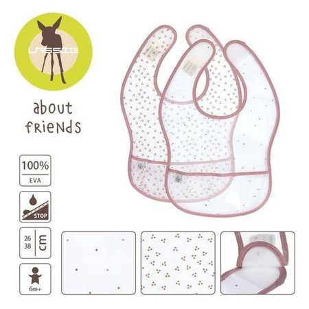 Lassig Zestaw śliniaków wodoodpornych 6m+ About Friends Szynszyla