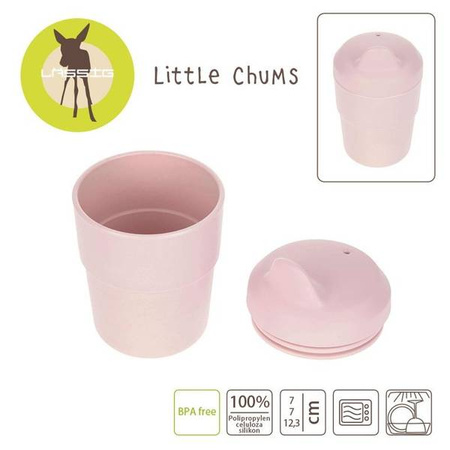 Kubek z silikonową pokrywką z dziubkiem Little Chums Mysz