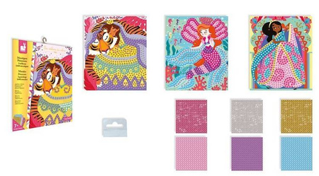 Zestaw kreatywny Mozaika Księżniczki 7+, Janod