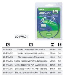 SIATKA ZAPASOWA PVA SLOW SZEROKA 44MMx5M 1SZT JAXON LC-PVA014
