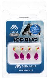 ICE BUG FIOLETOWY- ZŁOTY-4mm - op.4szt.