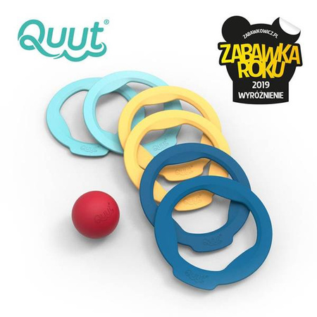 QUUT Gra Ringo z 6 obręczami i piłeczką, opakowanie zbiorcze 10 sztuk