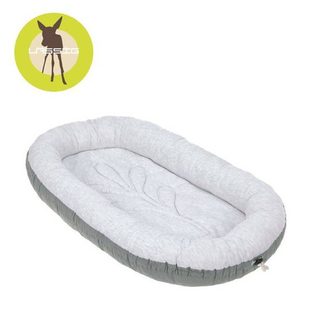 Lassig Kokon niemowlęcy dwustronny Cozy Home Baby Nest szarozielony