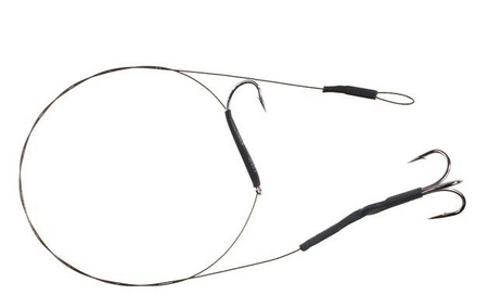 PRZYPON STALOWY-SYSTEM KOTWICA I HAK 40cm / 10 kg - op.2 szt (BROWN) MIKADO ZG11-026