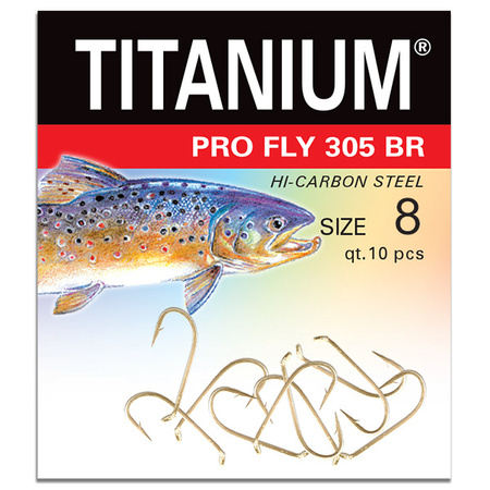 Haczyk Titanium PRO FLY (10 szt.), rozm. 8 Robinson 02-P-305BR-08