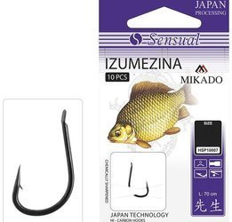HACZYK SENSUAL - IZUMEZINA CZARNY NIKIEL Nr 10 BN / 0.16mm / 70cm - torebka 10szt. MIKADO HSP10007-10B016