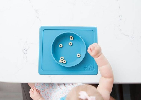 EZPZ Silikonowa miseczka z podkładką 2w1 Mini Bowl niebieski