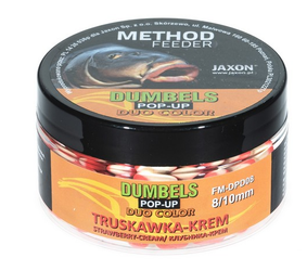 DUMBELS DUO COLOR POP-UP METHOD FEEDER 8/10MM TRUSKAWKA/KREM 30G JAXON FM-DPD08