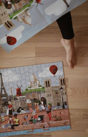 Puzzle w walizce Paryż 200 elementów 7+ Made in France, Janod