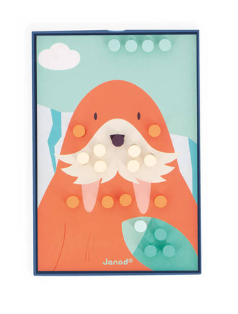 Układanka drewniana mozaika Zwierzątka 3+, Janod