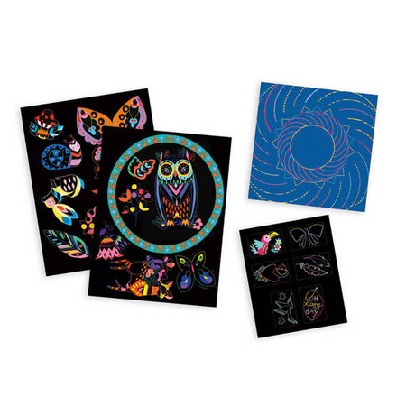 Multi - zestaw kreatywny 8 kreacji Wydrapywanki 7+, Janod