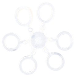 GUMKI DO PELETU - METHOD FEEDER - NA KRĄŻKU - 10mm - TRANSPARENTNY - op.18szt. MIKADO AMF19-10