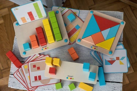 Drewniana układanka Tangram Essentiel, Janod