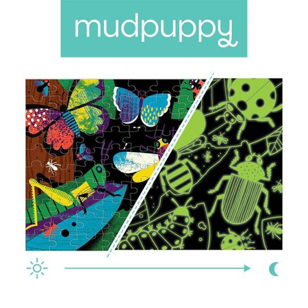 Mudpuppy Puzzle świecące w ciemności Insekty 100 elementów 5+
