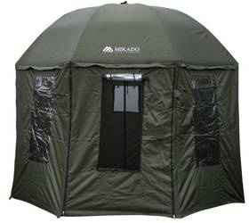 PARASOL WĘDKARSKI - Z BOCZNĄ OSŁONĄ 360 - MOSKITIERY - 3m - MIKADO IS14-P006