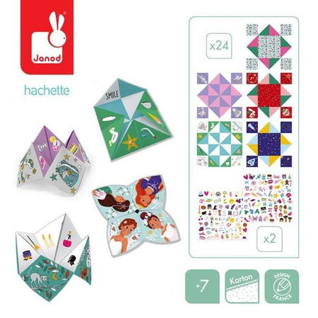 Zestaw kreatywny Papierowe wróżby piekło - niebo 7+, Janod