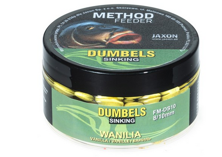 DUMBELS SINKING METHOD FEEDER 8/10MM WANILIA 50G JAXON FM-DS10