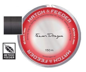 Żyłka TEAM  MATCH & FEEDER / Made In Japan 150 m 0.16 mm/3.15 kg czarna    DRAGON PDF-30-15-516