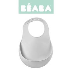 Beaba Śliniak silikonowy z kieszonką light mist