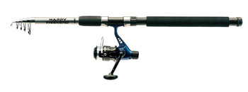 ZEST.WĘDKARSKI JAX. HAPPY WEEKEND WĘDKA 2,70 5-25G+KOŁOWROTEK+ŻYŁKA WJ-HWA27025