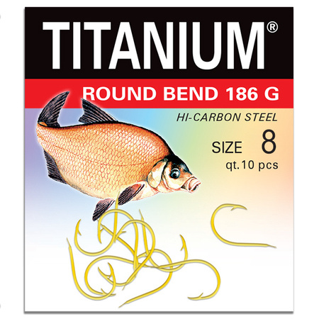 Haczyk Titanium ROUND BEND (10 szt.), rozm. 8 Robinson 02-P-186G-08