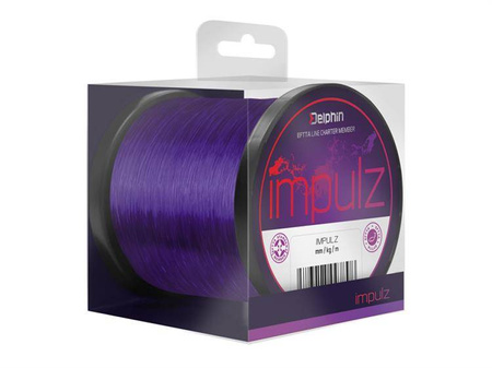 ŻYŁKA KARPIOWA IMPULZ / purpurowy 0,25mm 5,4kg 1200m Delphin (101002836)