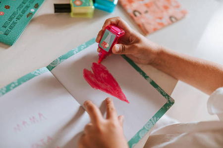 Zestaw 2 miękkich notesów Lisek + Jednorożec 7+, opakowanie zbiorcze 8 sztuk (4 szt. + 4 szt.), Janod