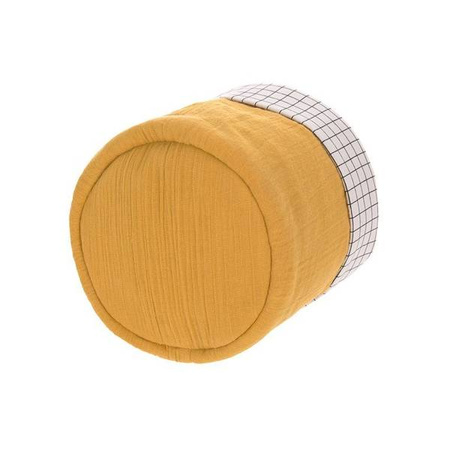 Lassig Muślinowe kosze do przechowywania 3 sztuki Cozy Home musztardowe