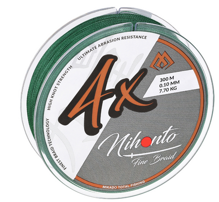 PLECIONKA - NIHONTO FINE BRAID - 0.06mm/3.25kg/300m - ZIELONA - op.1szp. MIKADO Z20G-006