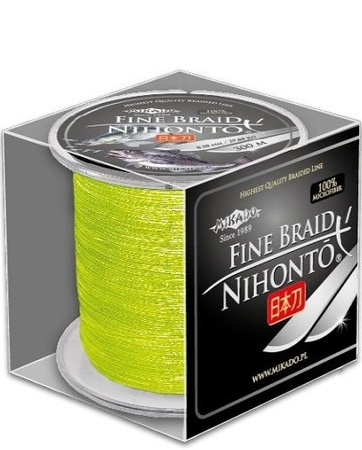 PLECIONKA ŻÓŁTA FLUO NIHONTO FINE BRAID 0.10 / 300m MIKADO
