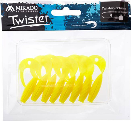 PRZYNĘTA - TWISTER 51mm/ LEMON - op8szt. MIKADO PMTBT-51-LE