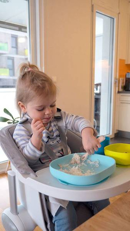 Beaba Silikonowy talerzyk z przyssawką blue