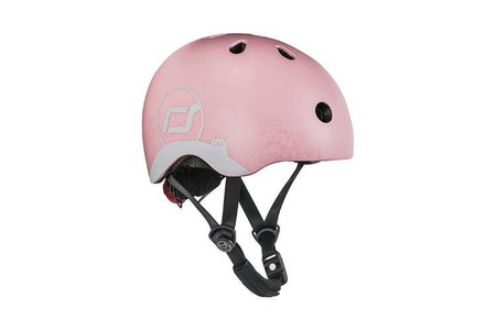 SCOOTANDRIDE Kask z odblaskami XXS-S dla dzieci 1-5 lat Rose Cat
