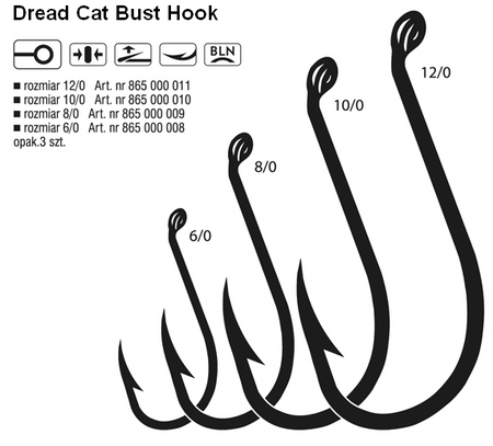 HACZYK SUMOWY BEAK 10/0BLNO OP.3SZT DREAD CAT® 865000010
