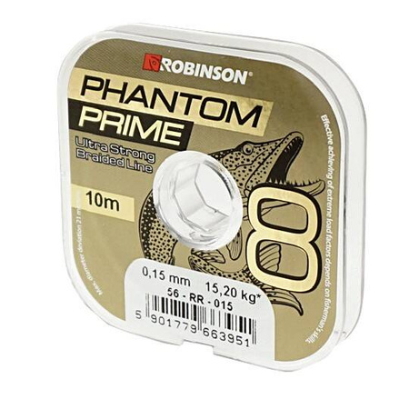 Plecionka Phantom Prime X8 0,22mm, 10m, ciemnozielona Robinson 56-RR-022