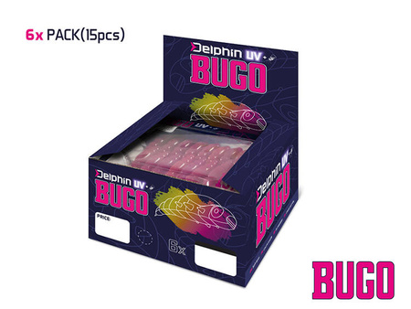 Sztuczne larwy Delphin BUGO Cheese / 15 szt 4cm / CHRUST Delphin (101004329)