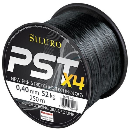 Plecionka Siluro PST X4 0.40mm, 50kg, 250m, grafitowa Robinson 56-PS-240
