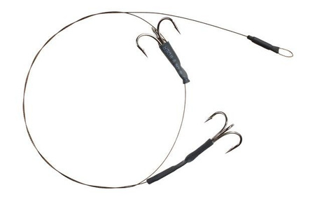 PRZYPON STALOWY-SYSTEM 2 KOTWICE 40cm / 10 kg - op.2 szt (BROWN) MIKADO ZG11-023