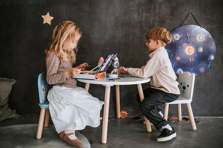 Układanka drewniana magnetyczna z 20 magnesami Układ słoneczny, Janod