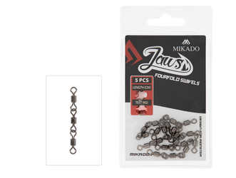 KRĘTLIK - JAWS FOURFOLD SWIVELS - 25kg - op.5szt. MIKADO AMA-J-001-01