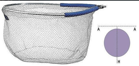 GŁOWA DO PODBIERAKA OCZKO 6MM NYLON+PIANKA 40/50CM JAXON PS-LXG5040