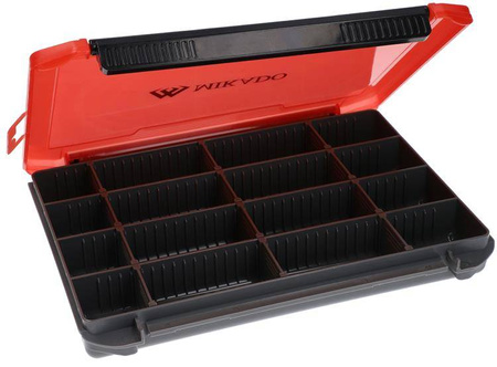 PUDEŁKO - Z PRZEGRÓDKAMI UAC-H1902 - (20,5x15,5x3,5cm) - rozm. M - CZERWONE - op.1szt. MIKADO UAC-H1902-M/RED