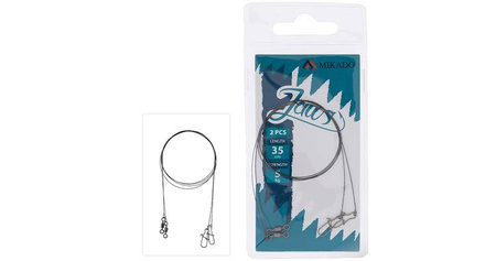 PRZYPON WOLFRAMOWY JAWS LIGHT 15cm/10kg- op.2szt. MIKADO ZGJ04-15-10