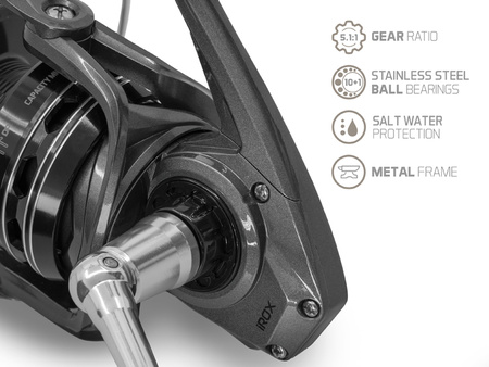 Głęboka szpula Delphin IROX 7T DP aluminium Delphin (101006006)