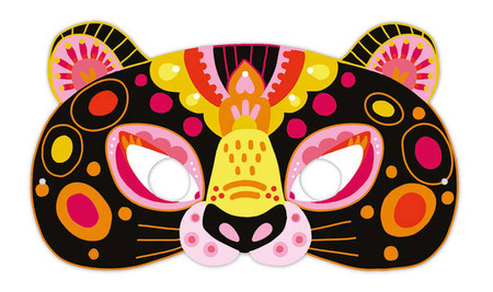 Zestaw kreatywny Zdrapywanki Maski i okulary Zwierzęta 5+, Janod