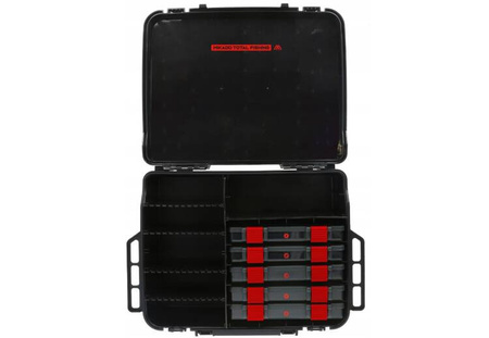 SKRZYNKA WĘDKARSKA DWUKOMOROWA JAWS 47x34x19cm MIKADO UACH-JSC24