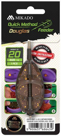 KOSZYCZEK - METHOD FEEDER DOUGLAS Q.M.F. SYSTEM L - 30g - op.1szt. MIKADO AMFN-QMF-1L-30B