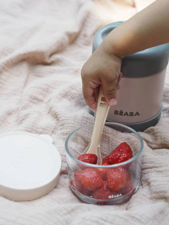 Beaba Łyżeczka silikonowa 8m+ pink